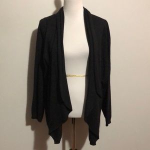 Torrid Black Drape Cardigan Sweater